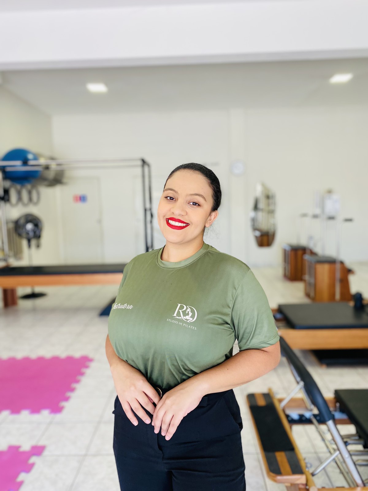 Bianca, instrutora de Pilates