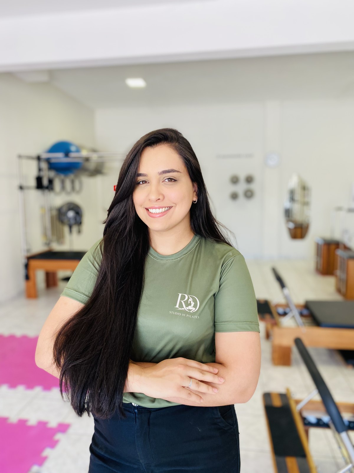 Raiane, instrutora de Pilates